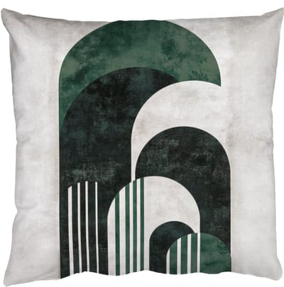 Sierkussens - Kussentjes Woonkamer - 50x50 cm - Bogen - Donkergroen - Lijnen