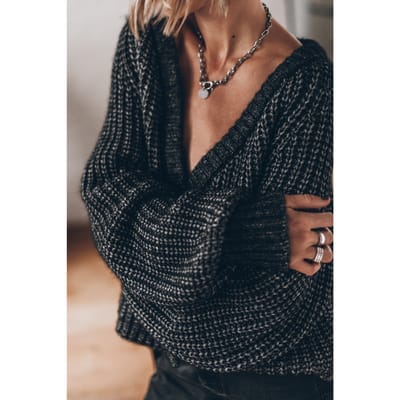 Mikuta The Dark Short Knitted Cardigan Black Größe: S | Longsleeves Outlet | Damen | Schwarz