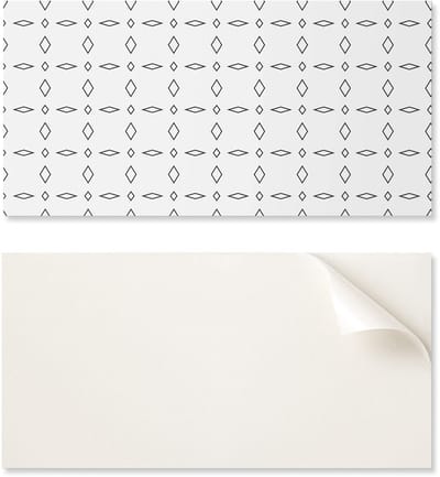 Kant-en-klaar vinylpaneel met decoratieve print, 100x50 cm, geometrisch ruitpatroon.