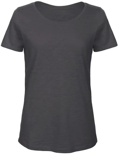 T-shirt dames B&C Organic Inspire Slub