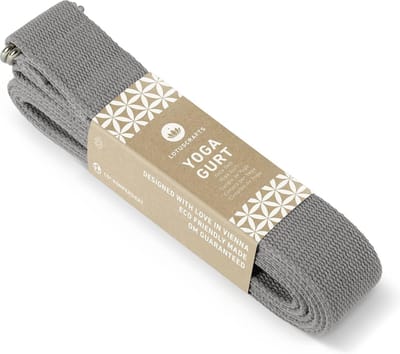 Yogagordel - Stretchband - Verbeteren van rek - Biologisch katoen - 250 cm - Aubergine-rood