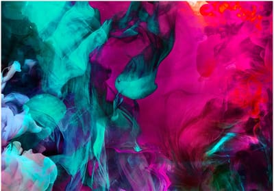 Fotobehangkoning - Behang - Vliesbehang - Fotobehang Kunst - Schilderij - Kleurrijk Abstract - Color madness - 150 x 105 cm