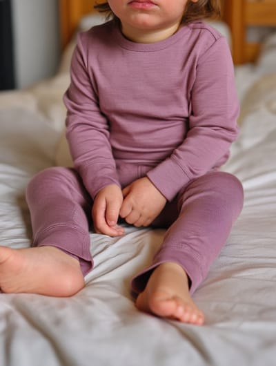 Wollen baby- kindertrui - Merinowol - Lavender Mist 50