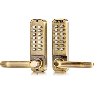 Serrure de porte mécanique sans clé 14 clés Serrure de porte mécanique Étanche