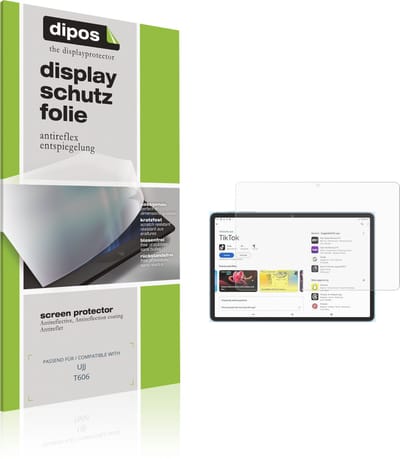 dipos – 2x Matte Beschermfolie geschikt voor UJJ T606 | Krasbestendige & antireflecterende Screenprotector Ultra-Thin