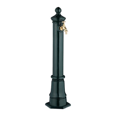 waterzuil met kraan - 80 cm - gegoten aluminium - groen