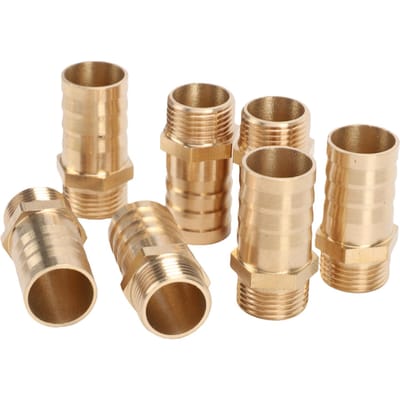 20 stuks Messing Slangtuit Koppelingen 16 mm 300 PSI Lucht Slang Reparatie Connector voor Water Brandstof