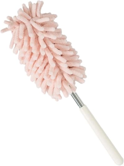 Verstelbare Stoffer - Telescopische Duster - Huis Reinigen - Uitschuifbaar Handvat - Tot 76 cm - Roze
