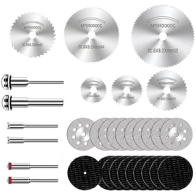 JGS Premium - Mini-doorslijpschijven Set voor Cirkelzaagbladen - Multitool Reparatiegereedschap - Diamantschijf Set - Mini-slijpschijven - Diamantsnijschijf - 32 stuks