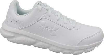Under Armour GS Assert 8 3022697-100, Vrouwen, Wit, Hardloopschoenen maat: 35.5 EU