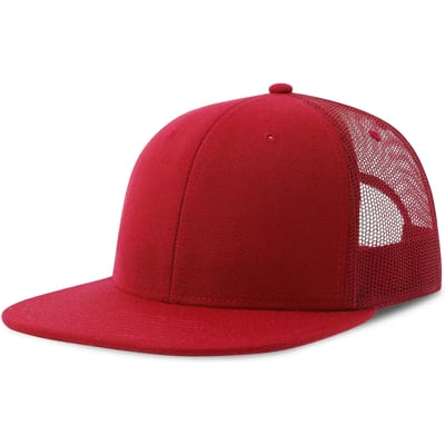 Atlantis Headwear Snap Mesh-S Cap AT686 - RED/RED - One size