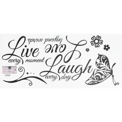 PVC Originality Wall Sticker SelfAdhesive Wall Decal Art Sticker for Home Living Room black