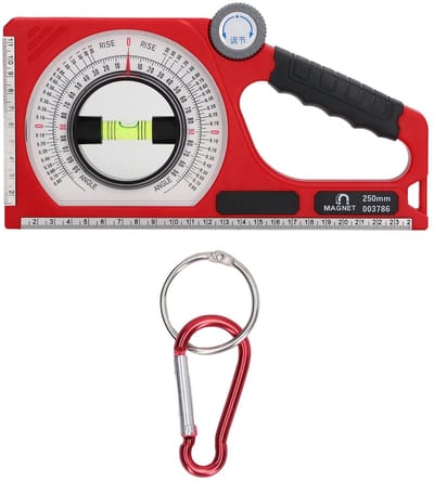 Dailygoods- Hoekmeter Magnetisch - Inclinometer - Gradenboog - Hellingmeter - Waterpas - Nauwkeurigheid ± 1° - Hellingsmeter