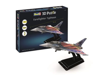 Revell Puzzel - 00253 Eurofighter Typhoon - Straaljager - 75 Stukjes - 45,1cm 3D Puzzel
