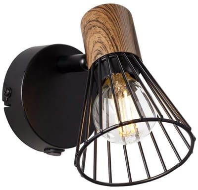 Brilliant MANAMA - Wandlamp - Zwart;Bruin