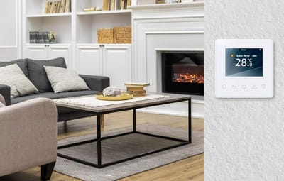 Digitale Thermostaat - Kamerthermostaat Vloerverwarming - Energie Besparen - App Bediening - 16A - Wit