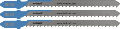wolfcraft - Staal decoupeerzaagbladen tot 6mm - 3 stuks - HSS decoupeerzaagblad met T-schacht - 8024000