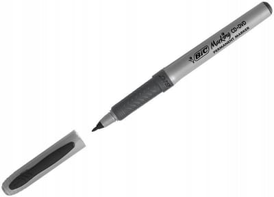 BIC CD Marker Zwart - Permanent, Grip, 2mm Punt