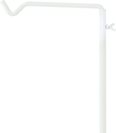 Esschert Design Tafelklem - wit - staal - voor tafels tot 9,7 cm dik - draagkracht 6 kg - ideaal voor lampjes en planten