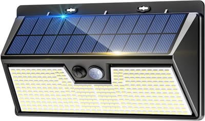 HEZIVO® Buitenlamp met Beweginssensor - Buitenverlichting met Sensor - Waterdicht - Wandlamp - Op Zonne energie