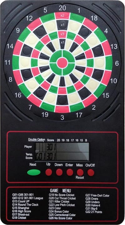 Elektronische Dart Scorebord met Touchscreen voor 8 Spelers en 18 Spelmodi