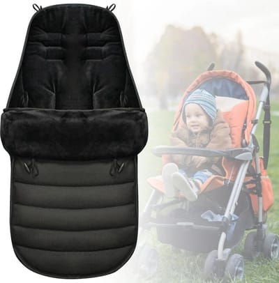Jurrys Baby Voetenzak - Wandelwagen - Warmtezak - Camping - Outdoor - Warm - Fleece - Winddicht - Slaapzak - 90cm x 24cm x 12cm