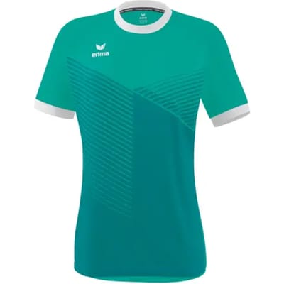 Erima Mantua Shirt Korte Mouw Dames - Wit / Columbia | Maat: 34