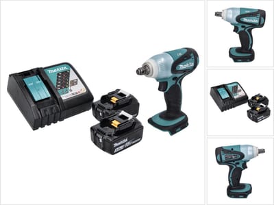 Makita DTW 251 RT accu slagmoersleutel 18 V 230 Nm 1/2" + 2x oplaadbare accu 5.0 Ah + lader