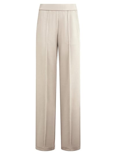 Wide Fit’ jersey broek Van Peter Hahn beige