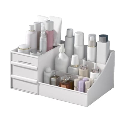 Make-up Organizer voor Kaptafel Grote Capaciteit Cosmetica Opbergdoos met Lades voor Cosmetica gray