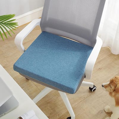 Tuinkussen Extra Dik - Comfortabel Zitkussen - Ontspannen Buiten - Antislip Onderkant - 35 x 35 x 15 cm - Donkerblauw