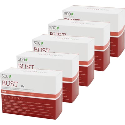 500COSMETICA BUST PILLS, capsules om borsten te verstevigen en te vergroten Unique bruin/wit