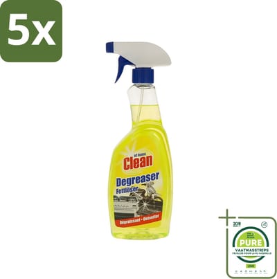 5 x At Home - Clean - Ontvetter - Snel Resultaat - 750 ml - Grootverpakking - Ontvetter - Keuken Reiniger - Vetverwijdering - Snel Reinigen - Keuken Schoonmaken