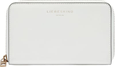 LIEBESKIND BERLIN Leren Portemonnee Kodiaq Sheep Hilla Frieda Ziparound Wallet Arctic Crème
