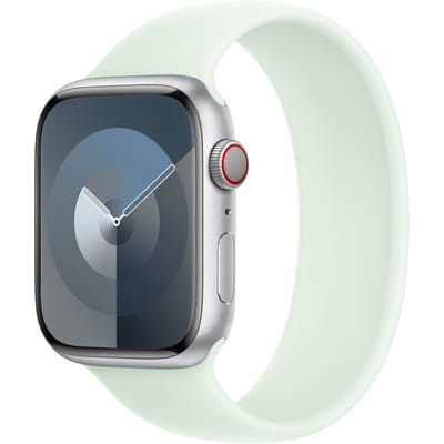 Siliconen solobandje voor de Apple Watch | 38/40/41/42 mm - Maat 2 - Soft Mint