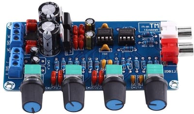 Voorversterker Module - Volume Controle - Hifi Audio - Laag Midden Hoge Toon - 12 x 7 cm - Groen