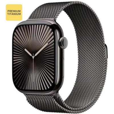 Apple Watch Series 10 GPS + Cellular 46 mm, leisteen titanium