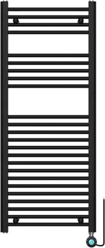 ELEKTRISCHE HANDDOEK RADIATOR MET SMART WIFI LYDIA 120X50 CM MAT ZWART 543 WATT