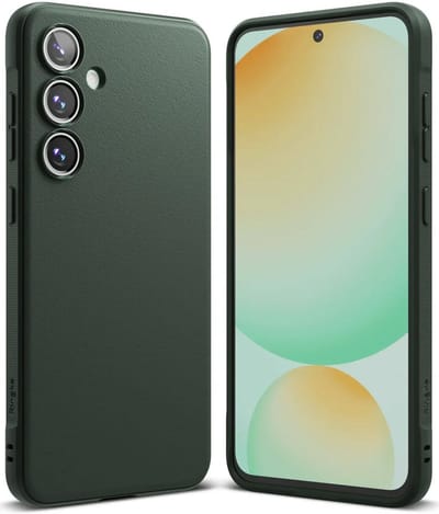 Ringke Onyx | Hoesje Geschikt voor Samsung Galaxy S24 FE | Back Cover Flexibel TPU | Militaire Standaard | Groen