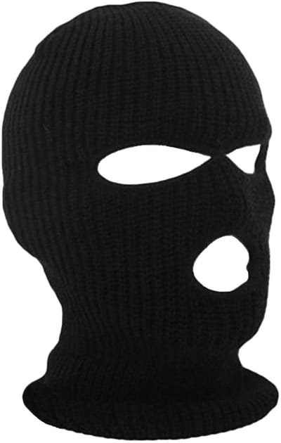 Dailygoody - Bivakmuts - Multifunctioneel - Zwart - Ademend - Warm en comfortabel - Geschikt voor uniseks-volwassenen - 3-gaats model