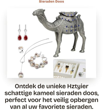 Dailygoods- Sieradenbox Schattig Dierontwerp - Juwelenkistje - Oorbellen/ringen - Antislip - Flanel - Duurzaam materiaal - Juwelendoos