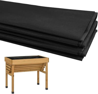 Afdekking voor bedden - Bodembedekker stof - Onkruid voorkomen - Hoge dichtheid stof - 160 x 21 cm - Zwart