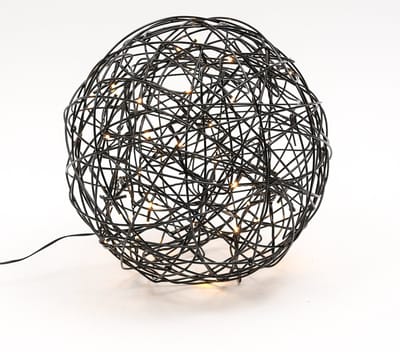 3D Kerstbal "Galax" met 100 LEDs - Zwart - ø37,5 cm