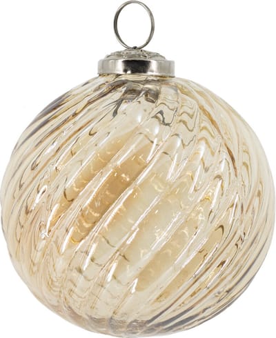 HomeBound by KY | Glazen kerstbal roest/goud | kerstbal | 10x10x10cm