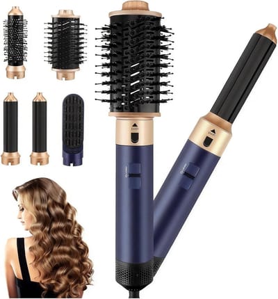 Haarstyling Set - Hot Air Styler - Haar Modelleren - 5-in-1 Functionaliteit - 35x8x30 cm - Zwart