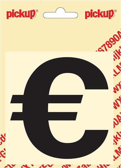 Pickup plakletter Helvetica 100 mm - zwart €