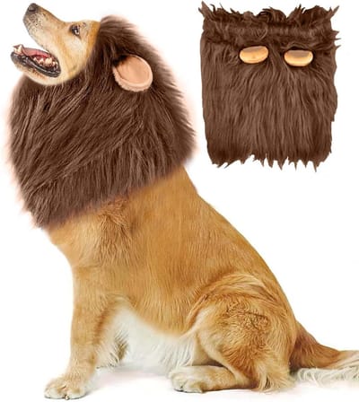 Realistische Leeuwenkap voor Honden - Verstelbare Kostuum voor Halloween, Carnavals en Cosplay - Geschikt voor Honden van Alle Groottes