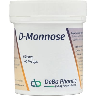 DeBa Pharma D-Mannose 500Mg V-Caps 60 Capsules