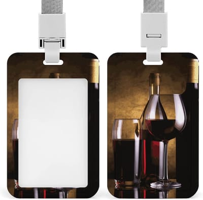 Badgehouder ID-kaart - Naamkaart beschermer - Professioneel vertoon - Glad push-pull mechanisme - 109 x 69 cm - Wit