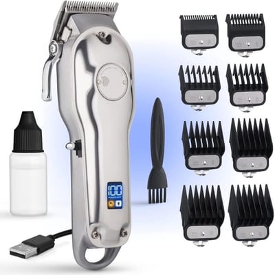 SCH® Trimmer Mannen Schaamstreek - Trimmer Schaamstreek - Bodygroomer Mannen - Trimmer - Zilver - 25cm x 16cm x 9cm